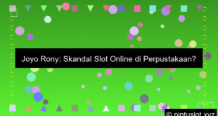 Joyo Rony Pasang Slot Online Di Perpustakaan