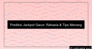 Prediksi Jackpot Gacor